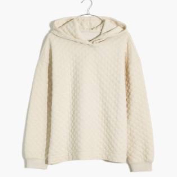 Madewell Tops - Madewell Resourced Quilted Hoodie Sweatshirt
